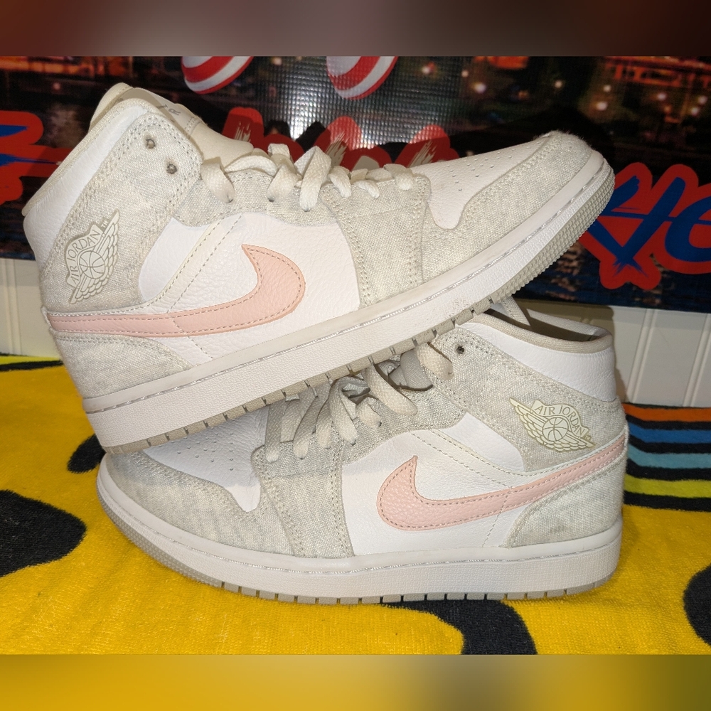 $79 Jordan 1 Mid SE Light Iron Ore Pre-Owned- Super Clean